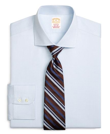 Brooks Brothers Golden Fleece Madison Fit Textured Windowpane Dress Shirt