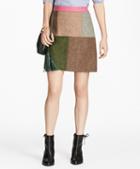 Brooks Brothers Patchwork Tweed Skirt