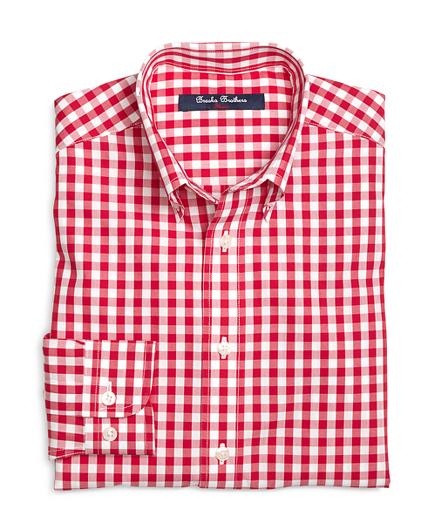 Brooks Brothers Non-iron Gingham Sport Shirt