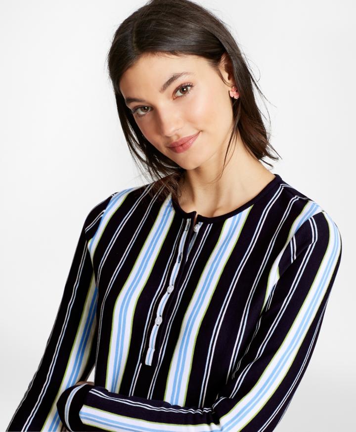Brooks Brothers Women's Striped Cotton Jersey Tunic
