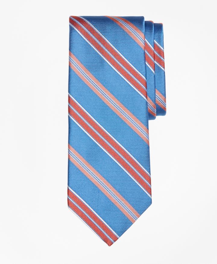 Brooks Brothers Men's Alternating Textured Fame Stripe Tie