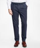 Brooks Brothers Slim-fit Canvas Ticking-stripe Pleat-front Chinos