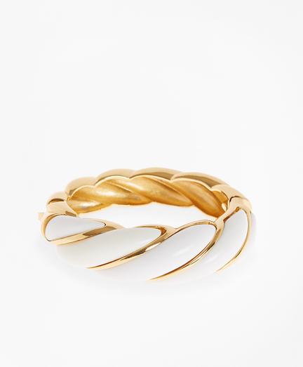 Brooks Brothers Enameled Petal Cuff Bracelet