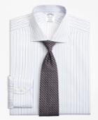Brooks Brothers Men's Non-iron Slim Fit Framed Music Stripe Dress Shirt