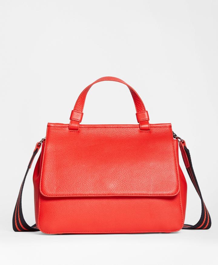 Brooks Brothers Women's Pebble Leather Satchel