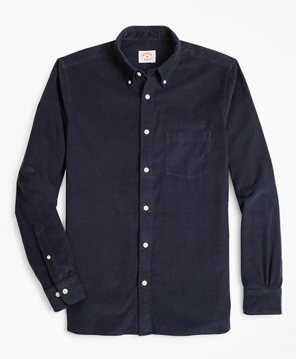 Brooks Brothers Garment-dyed 21-wale Corduroy Sport Shirt