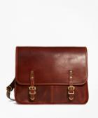 Brooks Brothers J.w. Hulme Leather Flap Messenger Bag
