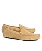 Brooks Brothers Horween Suede Penny Driving Moccasins