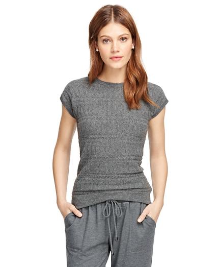Brooks Brothers Cap Sleeve Cashmere Sweater