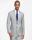Brooks Brothers Men's Milano Fit Plaid With Windowpane 1818 Suit