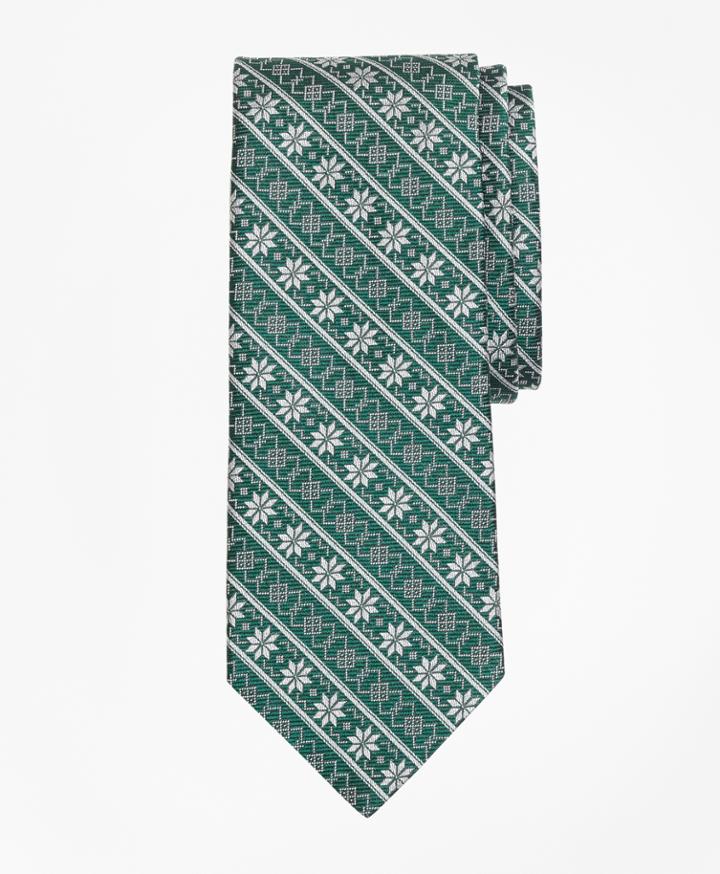 Brooks Brothers Men's Snowflake Stripe Tie