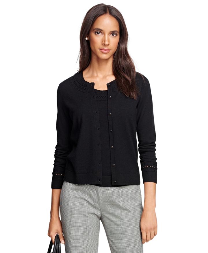 Brooks Brothers Women's Saxxon Wool Cardigan