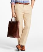Brooks Brothers Men's Milano Fit Houndstooth Linen And Cotton Chinos
