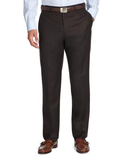 Brooks Brothers Fitzgerald Fit Plain-front Flannel Trousers