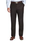 Brooks Brothers Fitzgerald Fit Plain-front Flannel Trousers
