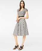 Brooks Brothers Women's Floral Eyelet Cotton Pleated Dress