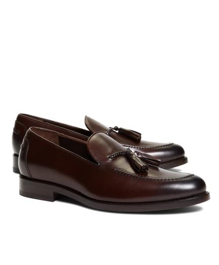 Brooks Brothers Harrys Of London Satin Calfskin Shelly Tassel Loafers