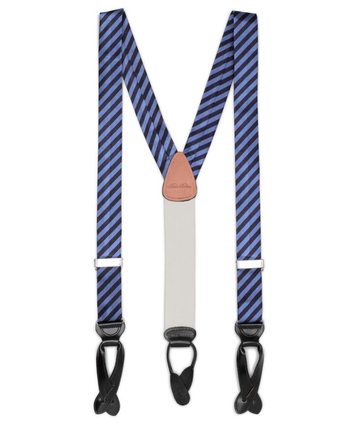 Brooks Brothers Men's Diagonal Stripe Suspenders