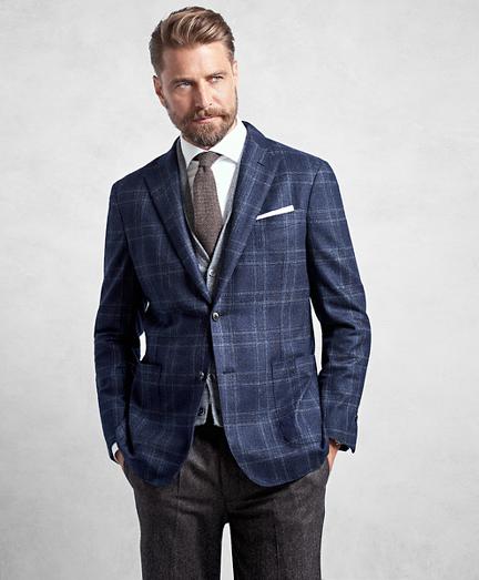 Brooks Brothers Golden Fleece Blue Plaid Sport Coat