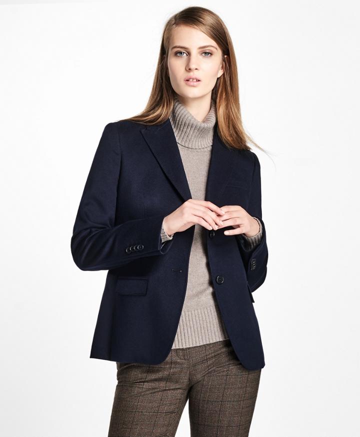 Brooks Brothers Women's Loro Piana Two-button Cashmere Blazer