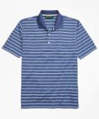 Brooks Brothers St. Andrews Links Stripe Golf Polo Shirt