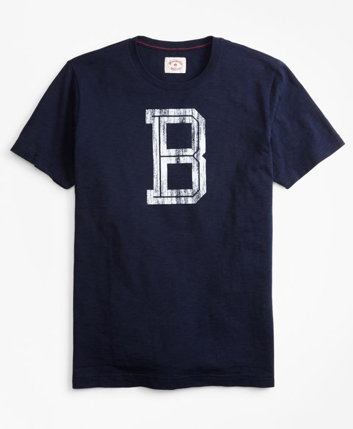 Brooks Brothers Men's Lettered Slub Jersey T-shirt