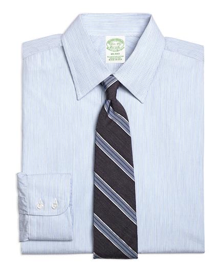 Brooks Brothers Milano Fit Heathered Candy Stripe Dress Shirt