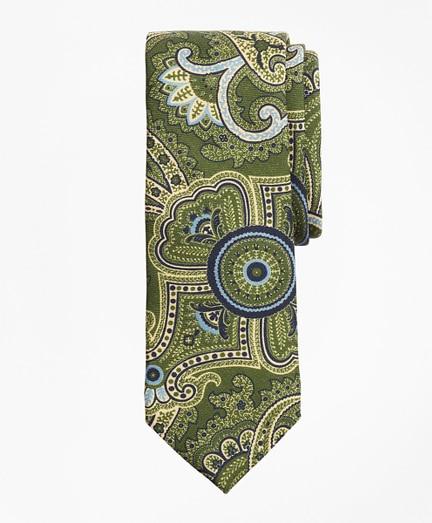 Brooks Brothers Paisley Print Wool Tie