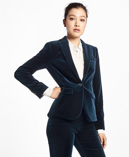 Brooks Brothers Single-breasted Velveteen Blazer