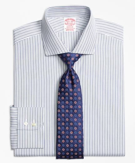 Brooks Brothers Madison Fit Alternating Track Stripe Dress Shirt