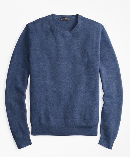 Brooks Brothers Textured Crewneck Sweater