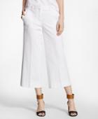 Brooks Brothers Women's Cropped Wide-leg Stretch-cotton Pants