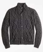 Brooks Brothers Men's Hand-knit Merino Wool And Alpaca Cardigan