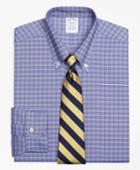 Brooks Brothers Men's Original Polo Button-down Oxford Slim Fitted Dress Shirt, Twin Check