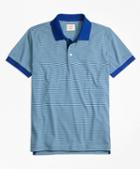 Brooks Brothers Stripe Pique Polo Shirt