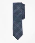 Brooks Brothers Men's Windowpane Wool-linen Twill Tie
