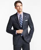 Brooks Brothers Men's Madison Fit Saxxon Wool Tic With Stripe 1818 Suit