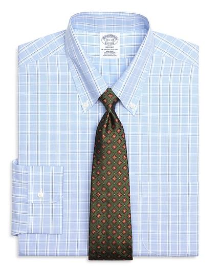 Brooks Brothers Regent Fitted Dress Shirt, Non-iron Alternating Twin Check