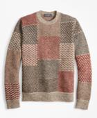 Brooks Brothers Men's Patchwork Crewneck Sweater