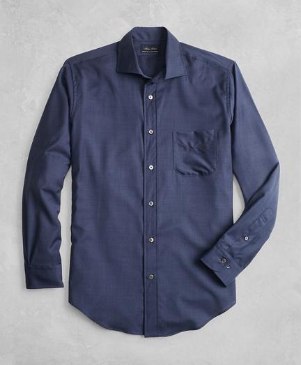 Brooks Brothers Golden Fleece Brookstech Regent Fit Navy Sport Shirt