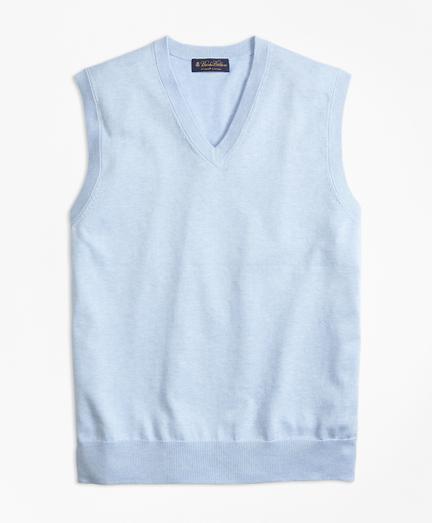 Brooks Brothers Supima Cotton V-neck Sweater Vest