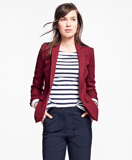 Brooks Brothers Wool Mixed Plaid Blazer