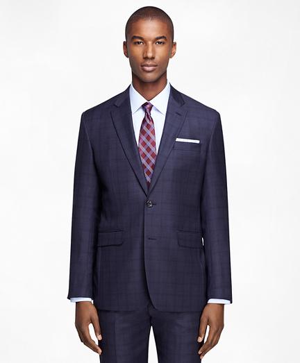 Brooks Brothers Milano Fit Saxxon Mini Plaid 1818 Suit