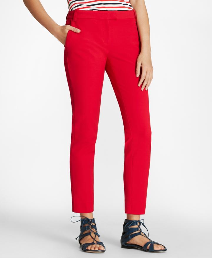 Brooks Brothers Women's Double-face Cotton-blend Pants