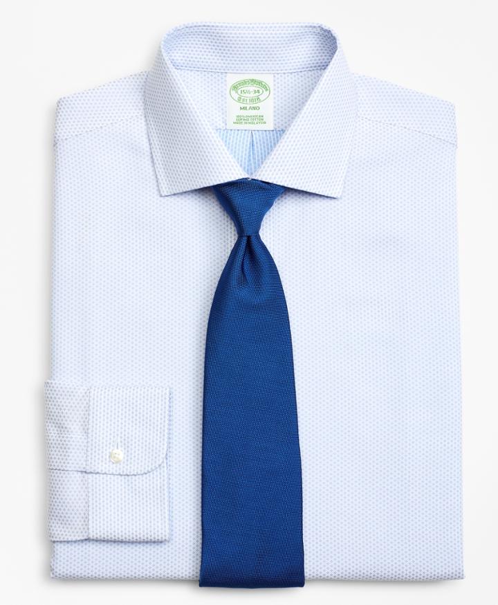 Brooks Brothers Men's Extra Slim Fit Slim-fit Dress Shirt, Dobby Diamond
