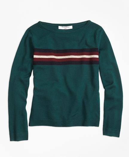 Brooks Brothers Merino Wool Boatneck Sweater