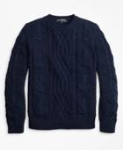Brooks Brothers Men's Supima Cotton Anchor Cable Rollneck Sweater