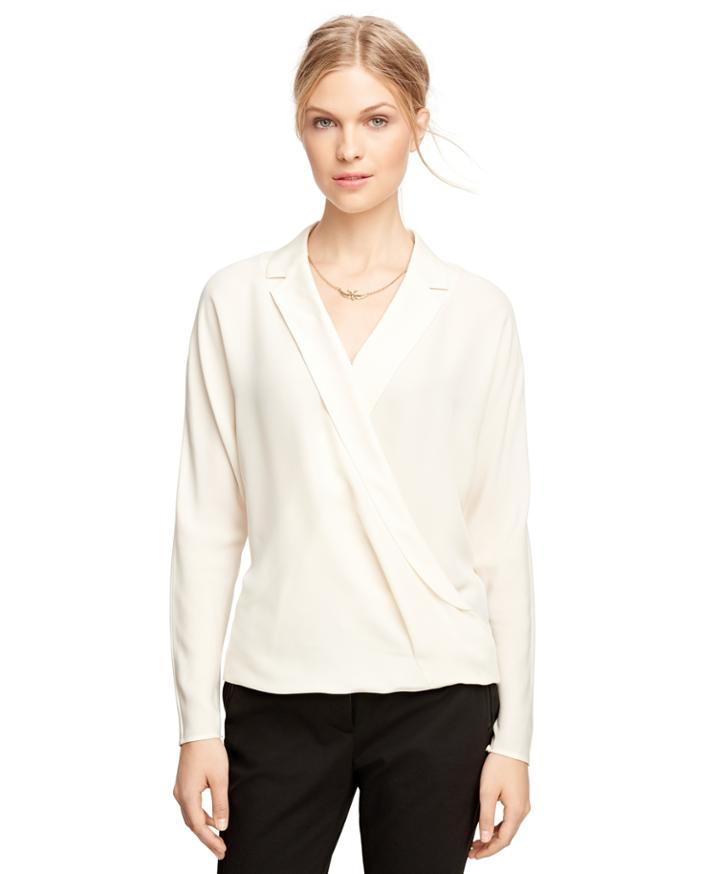 Brooks Brothers Women's Silk Blend Blouse