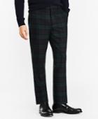 Brooks Brothers Men's Donegal Lambswool Black Watch Tartan Trousers