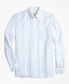 Brooks Brothers Men's Awning-stripe Supima Cotton Oxford Sport Shirt